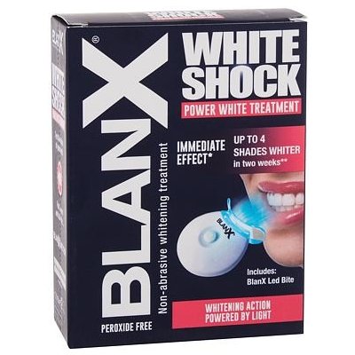 BlanX White Shock Power White Treatment zubná pasta 50 ml + LED aktivátor darčeková sada