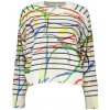 DESIGUAL Štýlový Dámsky Pulóver Biela Farba: Biela, Veľkosť: 2XL