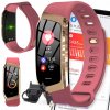 Inteligentné hodinky DIAWAY SMARTBAND E18 KROKI BAND OZNÁMENIA ružová