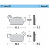 Brzdové platničky Moto-Master SinterPRO GP / BETA,GAS GAS,Kawasaki,Suzuki,Yamaha,TM zadné