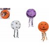 Lampión gule Halloween so strapcami papier priemer 30cm v sáčku (bez prútika) 3 druhy karneval