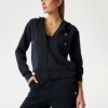 Guess Olympe Full Zip Hoodie čierna