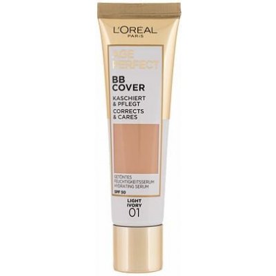 L'Oréal Paris Age Perfect BB Cover hydratační a krycí bb krém 30 ml odstín 01 Light Ivory