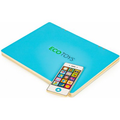 Ecotoys notebook s magnetickým monitorom modrý