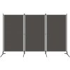 vidaXL 3-panelový paraván antracitový