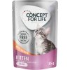 Concept for Life Kitten losos bez obilnín – v omáčke - 48 x 85 g
