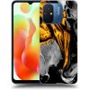 Picasee silikónový čierny obal pre Xiaomi Redmi 12C - Black Gold