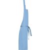 Kariban Vintage K885 Zástera s dvojitým vreckom sky blue