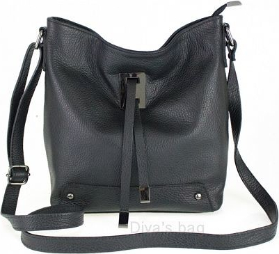 Kabelka Sydney crossbody kožená čierna