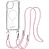 AlzaGuard Luxe Detach Lanyard Case Compatible with MagSafe for iPhone 15 růžový AGD-PCF00007P