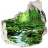 Fototapeta diera na stenu Potok v lese 75x75 cm