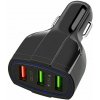 APT PLS34F Nabíjačka do auta Quick Charge 3.0 3xUSB čierna
