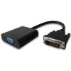 PremiumCord prevodník DVI-D na VGA s krátkym káblom - čierny, khcon-22