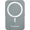 Verbatim, power banka s bezdrôtovým nabíjaním, 5V, nabíjanie telefónu, 32268, 10 000mAh, magnetické pripevnenie, Šedá