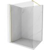 Mexen Kioto, sprchová zásteny typ Walk-In 50 x 200 cm, 8mm číre sklo, zlatý matný profil, 800-050-101-55-00