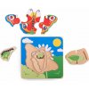 Bigjigs Toys Vkladacie puzzle životné cykly motýľa