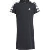 adidas Essentials 3-stripes Dress dievčenské šaty čierna