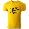 T-ričko Honda Africa Twin CRF1000L pánske tričko Farba trička: Žltá, Farba potlače: Čierna, Veľkosť: 4XL