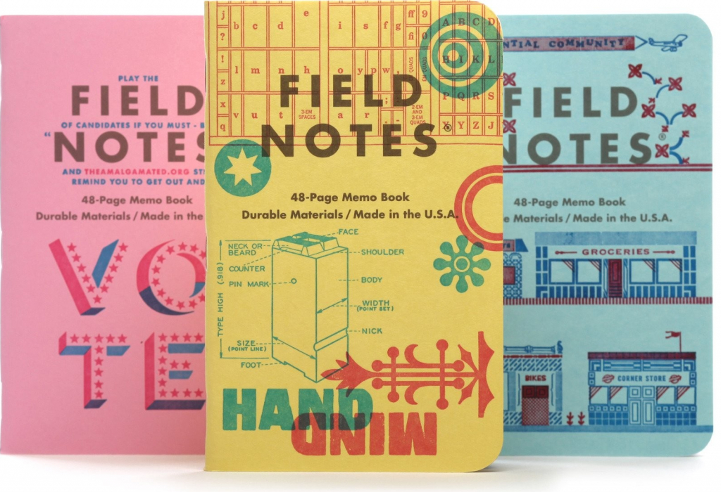 Púzdro Field Notes United States of Letterpress C: Rick Griffith, Erin Beckloff, Starshaped Graph paper F