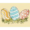 ZUTY Maľovanie podľa čísel - VEĽKONOČNÉ VAJCIA (HALEY BUSH) Rámovanie: bez rámu a bez vypnutia plátna, Rozmer: 80x100 cm