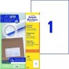 Avery-Zweckform 3478 210 x 297 mm papier biela 100 ks trvalé univerzálne etikety atrament, laser, kópie; 3478