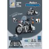 Motorka polícia na zotrvačník s efektmi 16 cm (W047753)