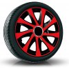 Puklice DRIFT EXTRA 16' červeno-strieborné pre Mitsubishi, Nissan, Opel