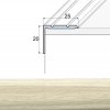 EFFECTOR Schodová lišta A36 Dub bielený 270 cm samolepiaca
