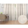 Biante Dekoračný záves TF-076 Kvetinový ornament na režnom 150x200 cm