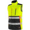 CXS BENSON / Pánska výstražná vesta zimná - žltá/čierna XXXL