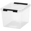 SMARTSTORE Úložný box, plastový, 3 l, čierne úchytky, 