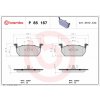 Sada brzdových platničiek kotúčovej brzdy BREMBO P 85 167