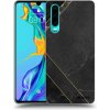 Picasee silikónový čierny obal pre Huawei P30 - Black tile