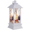 Ruhhy 26753 LED vianočný lampáš 12,5 cm, biely
