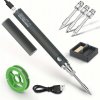 Przenośna lutownica z mini wyświetlaczem cyfrowym a akumulatorem USB DIY