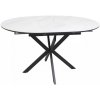 Signal Jedálenský stôl Maxwell II 100 x 100 cm, biela / čierna