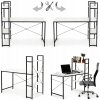 Obdĺžnikový písací stôl ModernHome 120 x 64 x 120 cm biely