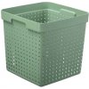 Seoul Plastový košík organizér 30 x 30 x 30 cm zelená