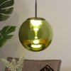 Eco-Light Závesné LED svietidlo Altaïr, zelené, Ø 15 cm, sklo, 3 000 K - 9540 S-1 GN