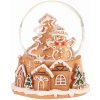 Vianočné snežítko Perníkový snehuliak, polyresin, 9 cm