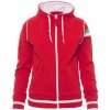 PAYPER KANSAS 001272-0011 / Dámska celozapínacia mikina s kapucňou - červená S