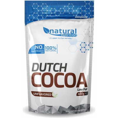 Natural Nutrition Nízkotučné holandské kakao Balenie: 500 g, Príchuť: Natural