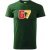 67 - čísla - Tričko extra veľké (5-8XL) - 5XL ( Fľaškovozelená )
