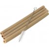 Orion Bambusové slamky - súprava 4 ks s kefkou