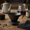 HARIO Drip V60-02 - kovový dripper na kávu s podstavcom