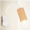Brilagi | Brilagi - Flexibilná nástenná lampa SELE 1xGU10/30W/230V biela/dekor duba | BG1381