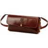 Dámska hnedá kožená crossbody kabelka Florence 72 20 x 10 x 6 cm