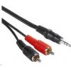 PREMIUMCORD Kabel audio 3,5mm Jack - 2x Cinch 2m (M/M, stereo) kjackcin