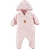 EEVI Dvojvrstvový chlpový overálek Big Bear Luna ružový