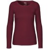 Neutral Dámske tričko s dlhým rukávom z organickej Fairtrade bavlny Bordeaux